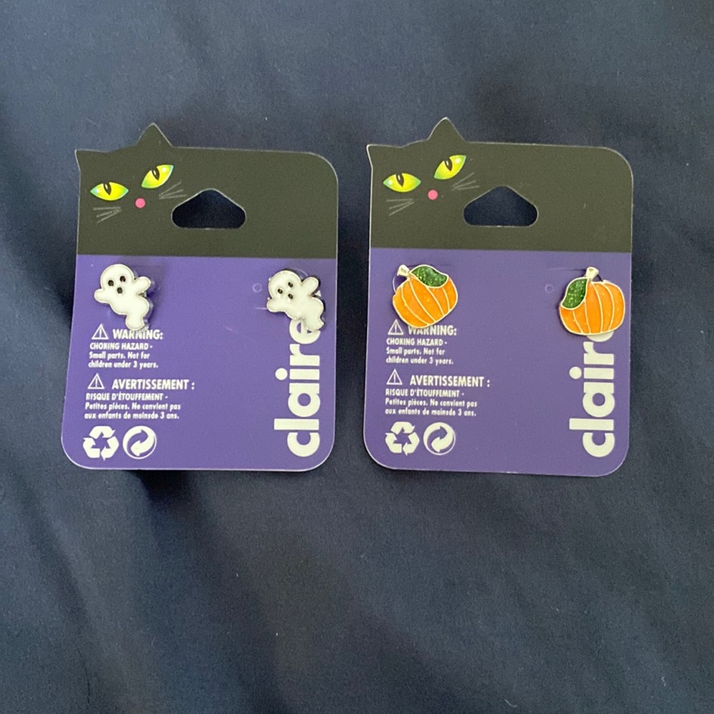 Claire’s Halloween earrings